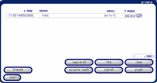 contact link to message