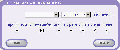 contact option